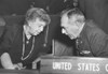 Eleanor Roosevelt And Secretary Of State Dean Acheson At United Nations General Assembly In Paris. Nov. 9. 1951. President Harry Truman Appointed Roosevelt To The First American Delegation To The Un. She Served From Dec. 31 History ( - Item # VAREVCC