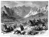 Ute War, 1879. /Nu.S. Infantry And Cavalry Under The Command Of Major Thomas Tipton Thornburgh Engaged In Battle With Ute Native Americans In The Utah Territory, 1879. Contemporary American Wood Engraving. Poster Print by Granger Collection - Item #