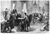 Rutherford B. Hayes /N(1822-1893). 19Th President Of The United States. Hayes (Seated At Table) Relaxing With Family And Friends At The White House. Line Engraving, American, Late 19Th Century. Poster Print by Granger Collection - Item # VARGRC011138