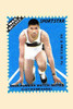 Thousands of companies manufactured matches worldwide and used a variety of fancy labels to make their brand stand out.  The match boxes had unusual topics but some were much prettier than others. This cover features a runner at the starting line. Po