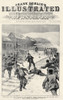 Miner Strike, 1888. /Na Mob Of Striking Polish-American Miners Attacking The Coal And Iron Police Near Shenandoah City, Pennsylvania. Front Page Of Frank Leslie'S Illustrated Newspaper, 3 February 1888. Poster Print by Granger Collection - Item # VAR