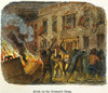 Boston: Stamp Act Riot, 1765. /Nsons Of Liberty Protesting The Stamp Act By Attacking The House Of Lieutenant Governor Thomas Hutchinson At Boston On 26 August 1765. Color Engraving, 19Th Century. Poster Print by Granger Collection - Item # VARGRC000