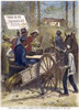Presidential Campaign, 1876. /Nplantation Workers Travelling To The Polls. A Rustic Election Scene In South Carolina In The Presidential Election Year Of 1876. Contemporary American Wood Engraving. Poster Print by Granger Collection - Item # VARGRC00