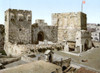 Jerusalem: Citadel, C1900. /Nview Of The Citadel In The Armenian Quarter Of The Old City Of Jerusalem, Including The Tower Of David And The East Tower, Flying The Flag Of The Ottoman Empire. Photochrome, C1900. Poster Print by Granger Collection - It