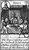 Spanish Armada, 1588. /N'The Pope Consulting With His Cardinals And Contributing A Million Of Gold Towards The Charge Of The Armada.' The Knave Of Hearts From A Deck Of English Playing Cards Depicting The Defeat Of The Spanish Armada, 1588. Poster Pr