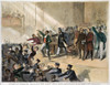 Frederick Douglass, 1860. /Nspeaking While A Boston Mob And The Police Break Up An Abolitionist Meeting In Tremont Temple, Dec. 3, 1860, Commemorating John Brown'S Execution. Contemporary Engraving. Poster Print by Granger Collection - Item # VARGRC0