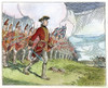 Wolfe At Quebec, 1759. /Ngeneral James Wolfe Leading The British 'Thin Red Line' Into Battle Against The French On The Plains Of Abraham Outside Quebec City, 13 September 1759. Drawing By C.W. Jefferys. Poster Print by Granger Collection - Item # VAR