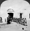 Mexican Revolution, 1914. /Narmed Revolutionary Troops Lined Up Outside The Entrance Of General Francisco 'Pancho' Villa'S Headquarters In Ciudad Juarez, Mexico, During The Mexican Revolution, 1914. Stereograph. Poster Print by Granger Collection - I