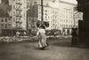 Hine: Home Industry, 1912. /Nan Italian Immigrant Woman Carrying A Heavy Bundle Of Clothing Near Astor Place In New York City, To Be Finished At Her Tenement Home. Photograph By Lewis Hine, February 1912. Poster Print by Granger Collection - Item # V