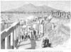 Pompeii: Excavation, 1879. /N'Commemoration Of The Eighteenth Centenary Of Destruction Of Pompeii, Italy. Excavations In The Ninth Region.' Wood Engraving From A Contemporary English Newspaper. Poster Print by Granger Collection - Item # VARGRC004119