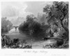 Ireland: Killarney, C1840. /Nview Of The Old Weir Bridge At The Confluence Of Lower Lake (Lough Leane), Muckross Lake, And Upper Lake, Killarney, County Kerry, Ireland. Steel Engraving, English, C1840, After William Henry Bartlett. Poster Print by Gr