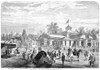 Centennial Fair, 1876. /Nthe Women'S Pavilion, The New Jersey Building, And A Cannon And A Mortar Exhibited At The 1876 Centennial Fair In Philadelphia, Pennsylvania. Wood Engraving From A Contempoary American Newspaper. Poster Print by Granger Colle