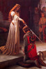 The Accolade.  High quality vintage art reproduction by Buyenlarge.  One of many rare and wonderful images brought forward in time.  I hope they bring you pleasure each and every time you look at them. Poster Print by Edward Blair Leighton - Item # V