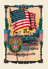 Patriotic sheet music about the American flag.  Edward Taylor Paull was a prolific publisher of sheet music marches.  His songs gained acclaim more from the cover art of the sheet music than often from the lyrics and tune. Poster Print by E.T. Paull