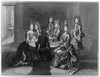 France: Court Life, 1690S. /Nplaying Cards In The 'Second Room Of The Apartments.' One In A Series Of Etchings By Antoine Trouvain, 1694-1696, Depicting A Suite Of Reception Rooms At The Palace Of Versailles. Poster Print by Granger Collection - Item