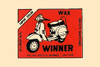 Thousands of companies manufactured matches worldwide and used a variety of fancy labels to make their brand stand out.  The match boxes had unusual topics but some were much prettier than others.  Pictured is a moped. Poster Print by unknown - Item