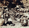 Chinese Laborers Among The Mountain Rocks Near The Opening Of Summit Tunnel During The Construction Of The Central Pacific Railroad In California'S Sierra Nevada Mountains. Photo By Alfred A. Hart Ca. 1867. Lc-Dig-Stereo-1S00510Dupe - Item # VAREVCHI