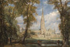 Salisbury Cathedral from the Bishop's Grounds.  High quality vintage art reproduction by Buyenlarge.  One of many rare and wonderful images brought forward in time.  I hope they bring you pleasure each and every time you look at them. Poster Print by