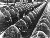 World War Ii: Factory, 1942. /Nwomen Workers Preparing Transparent Plastic Noses For Bomber Aircraft On An Assembly Line At Douglas Aircraft'S Long Beach, California, Plant During World War Ii. Photographed In 1942. Poster Print by Granger Collection