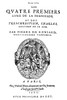 Ronsard: La Franciade, 1572. /Ntitle Page Of The First Edition Of 'Les Quatre Premiers Livres De La Franciade (The First Four Books Of La Franciade),' By Pierre De Ronsard. Published In Paris, 1572. Poster Print by Granger Collection - Item # VARGRC0
