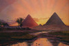 Pyramids at Gizeh.  High quality vintage art reproduction by Buyenlarge.  One of many rare and wonderful images brought forward in time.  I hope they bring you pleasure each and every time you look at them. Poster Print by Thomas Seddon - Item # VARB