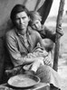 Migrant Mother, 1936. /Nflorence Thompson, A 32-Year-Old Migrant Worker And Mother Of Seven, With Her Children In A Camp For Migrant Worker'S In Nipomo, California, 1936. Part Of The 'Migrant Mother' Series By Dorothea Lange, 1936. Poster Print by Gr