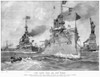 Spanish-American War, 1898. /N'The Ships That Did The Work.' Fleet Captained By Admiral Winfield Schley Passing By The Statue Of Liberty In New York Harbor, After The Spanish-American War, 20 August 1898. Contemporary Drawing By William Ritschel. Pos Spanish-American War, 1898. /N'The Ships That Did The Work.' Fleet Captained By Admiral Winfield Schley Passing By The Statue Of Liberty In New York Harbor, After The Spanish-American War, 20 August 1898. Contemporary Drawing By William Ritschel. Pos