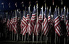 2974 American Flags Representing The Lives Lost In The Terrorist Attacks Of September 11 2001 Were Displayed At The Pentagon When President George W. Bush Dedicated National Memorial At In Washington D.C. Sept. 11 2008. History - Item # VAREVCHISL028