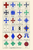 Heraldic Crosses.  High quality vintage art reproduction by Buyenlarge.  One of many rare and wonderful images brought forward in time.  I hope they bring you pleasure each and every time you look at them. Poster Print by Hugh  Clark - Item # VARBLL0
