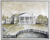 James Madison: Montpelier. /Nthe Residence In Orange County, Virginia, Of James/Nmadison, Fourth President Of The United States. Watercolor, 12 October 1818, By Baroness Hyde Neuville, Wife Of The French Minister To The United States. Poster Print by