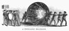 Harrison: Campaign, 1840. /Nwilliam Henry Harrison'S Whig Supporters Rolling A Paper Ball From City To City And On To Washington, D.C., During The Presidential Campaign Of 1840. Engraving, 19Th Century. Poster Print by Granger Collection - Item # VAR Harrison: Campaign, 1840. /Nwilliam Henry Harrison'S Whig Supporters Rolling A Paper Ball From City To City And On To Washington, D.C., During The Presidential Campaign Of 1840. Engraving, 19Th Century. Poster Print by Granger Collection - Item # VAR