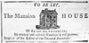 Benjamin Franklin'S House. /Nadvertisement For The Rental Of Franklin'S House In Philadelphia, 13 August 1792, In 'General Advertiser,' A Newspaper Published By Benjamin Franklin Bache, Franklin'S Grandson. Poster Print by Granger Collection - Item #