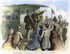 Abraham Lincoln (1809-1865). 16Th President Of The United States. Lincoln Leaving Illinois In February 1861, At The Beginning Of His Journey To Washington, D.C., For His First Inauguration. Engraving, 1868. Poster Print by Granger Collection - Item #