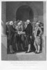 George Washington/N(1732-1799). 1St President Of The United States. /Ninauguration Of George Washington As The First President Of The United States At Federal Hall, New York, 30 April 1789. Steel Engraving, 1870. Poster Print by Granger Collection -