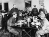 New Deal: C.C.C., 1933. /Nthe First Group Of Recruits In The Civilian Conservation Corps Dining In The Mess Hall At Fort Slocum In New Rochelle, New York, While Undergoing Training Before Being Sent To Work In The National Forests, 8 April 1933. Post