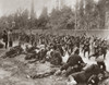 World War I: Allied Troops. /Nbritish Troops Resting On The Side Of The Road Near Thessaloniki, Greece, After A Long Day, While Newly Arrived French Troops March Past, During World War I. Photograph, C1916. Poster Print by Granger Collection - Item #