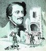 Domenico Gaetano Maria Donizetti  1797 _  1848) was an Italian composer. Along with Gioachino Rossini and Vincenzo Bellini, Donizetti was a leading composer of the bel canto opera style during the first half of the nineteenth century. Poster Print -
