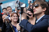Ashton Kutcher At The Press Conference For Entertainment Industry Foundation I Participate Kick Off Promotes Volunteerism, Times Square, New York, Ny September 10, 2009. Photo By Kristin CallahanEverett Collection Celebrity - Item # VAREVC0910SPWKH00