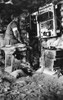 World War I: Telephone. /Na Telephone Operator Receiving Reports From Artillery Observers And Transmitting Them To The Batteries, From Inside A Dugout During World War I. Photograph, 1914-1918. Poster Print by Granger Collection - Item # VARGRC040778