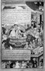 Genghis Khan (1162-1227). /Nmongol Conqueror. Genghis Khan Dividing His Empire Among His Sons. Illumination From A Manuscript Of Rashid Al-Din'S 'Jami Al-Tawaikh,' Painted By Basawan And Bhim Gujarati, 16Th Century. Poster Print by Granger Collection