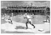 Baseball Game, 1886. /Nbaseball Game At The Polo Grounds In New York City, Between The New York Giants And The Boston Beaneaters, 29 April 1886. Contemporary American Wood Engraving After A Drawing By W.P. Snyder. Poster Print by Granger Collection -