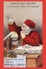 Victorian trade card for Duffy's Malt Whiskey showing a chemist studying the drink in a lab. "Duffy's Malt Whiskey is the purest I have ever analyzed.  If you have not tried it! Why not?  Druggists and Grocers keep it." Poster Print by A. Boen & Co.