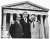 Naacp Attorneys, 1954. /Nleft To Right: Naacp Attorneys George E.C. Hayes, Thurgood Marshall And James Nabrit, Jr. Celebrate Their Victory In The Brown Vs. The Board Of Education Case At The Supreme Court In Washington, D.C., 17 May 1954. Poster Prin