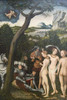 Judgment of Paris.  High quality vintage art reproduction by Buyenlarge.  One of many rare and wonderful images brought forward in time.  I hope they bring you pleasure each and every time you look at them. Poster Print by Lucas Cranach the Elder - I