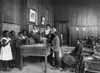Elementary School, C1900. /Nprimary Class Of The Whittier Elementary School, Near Hampton Institute, Virginia, Learning About Thanksgiving With A Model Cabin On Table. Photographed By Frances Benjamin Johnston, 1899 Or 1900. Poster Print by Granger C