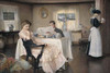 The Breakfast.  High quality vintage art reproduction by Buyenlarge.  One of many rare and wonderful images brought forward in time.  I hope they bring you pleasure each and every time you look at them. Poster Print by William McGregor Paxton - Item