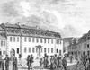 Germany: Goethe House. /Nthe House On The Frauenplan In Weimar, Germany, Presented To Johann Wolfgang Von Goethe In 1792 By Karl August, Hereditary Prince Of Weimar. Line Engraving After A Drawing, 1827. Poster Print by Granger Collection - Item # VA