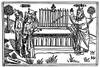 Aaron'S Rod. /Nmoses (Right) Observes As Aaron'S Rod, Representing The Tribe Of Levi, Is The Only One Of The 12 Set Up In The Tabernacle That Flowers And Yields Almonds (Numbers 17). Woodcut From The Cologne Bible, 1478-80. Poster Print by Granger Co