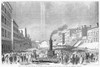 Ohio-Mississippi Railroad. /N'Trial Of All The Steam Engines Of Cincinnati, Ohio, On The Occasion Of The Opening Of The Ohio And Mississippi Railroad.' Wood Engraving From An American Newspaper Of 1857. Poster Print by Granger Collection - Item # VAR
