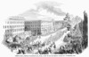 Franklin Pierce /N(1804-1869). 14Th President Of The United States. Inauguration Parade Down Pennsylvania Avenue In 1853 For President-Elect Pierce. Wood Engraving From A Contemporary American Newspaper. Poster Print by Granger Collection - Item # VA